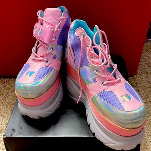 Unique platform sneaker baby doll style